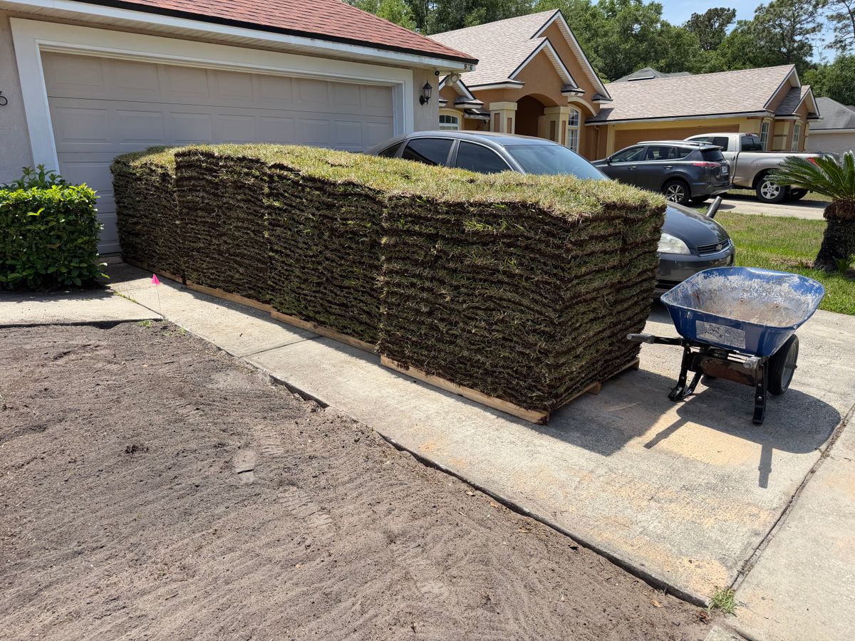 Sodding for All of the Above Landscaping in Orange Park, FL