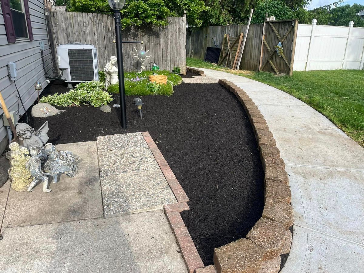 Mulch/Rock Installation for OneCallCuts in Middletown, OH