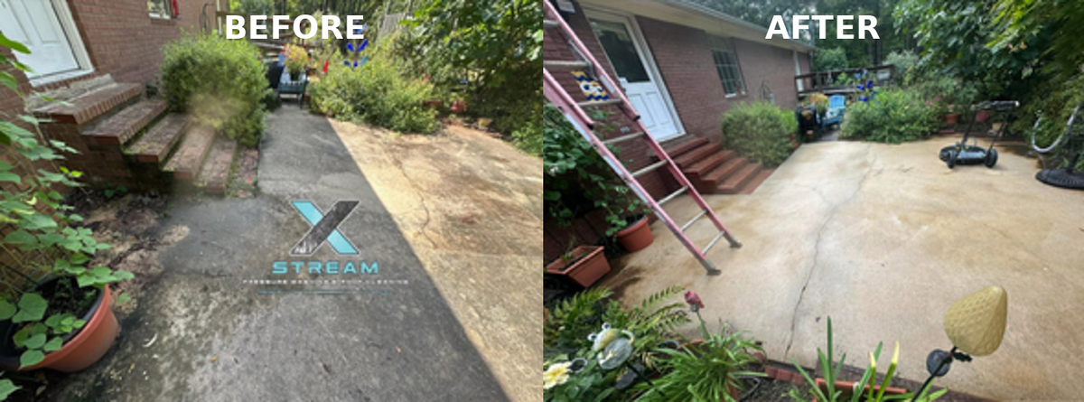 Concrete Cleaning for X-Stream Pressure Washing and Roof Cleaning in Sandersville, GA