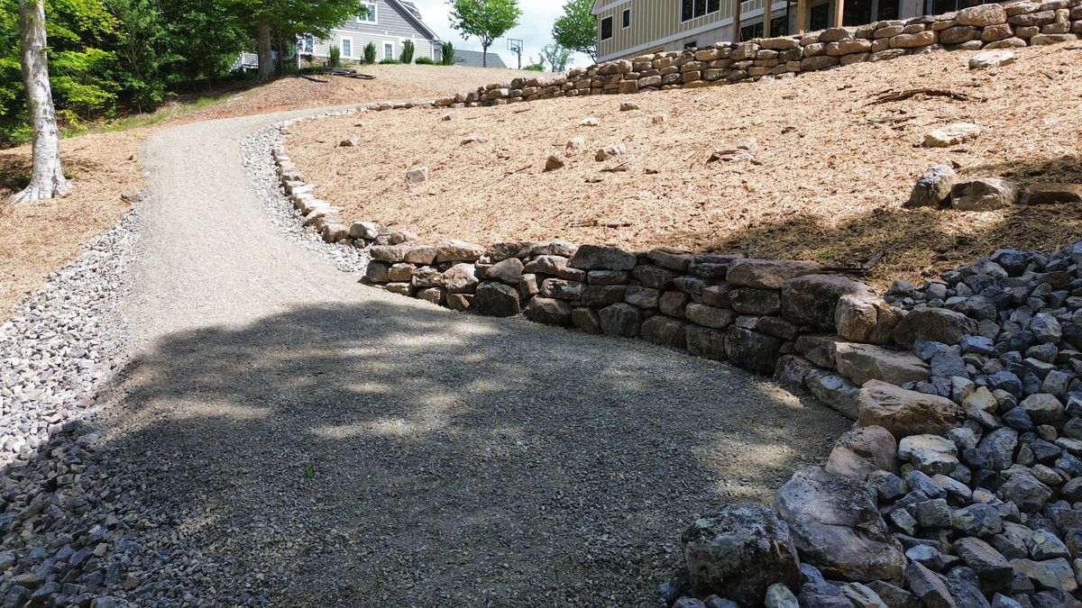 Boulder Walls for Lanier Excavating LLC in Bedford County, VA