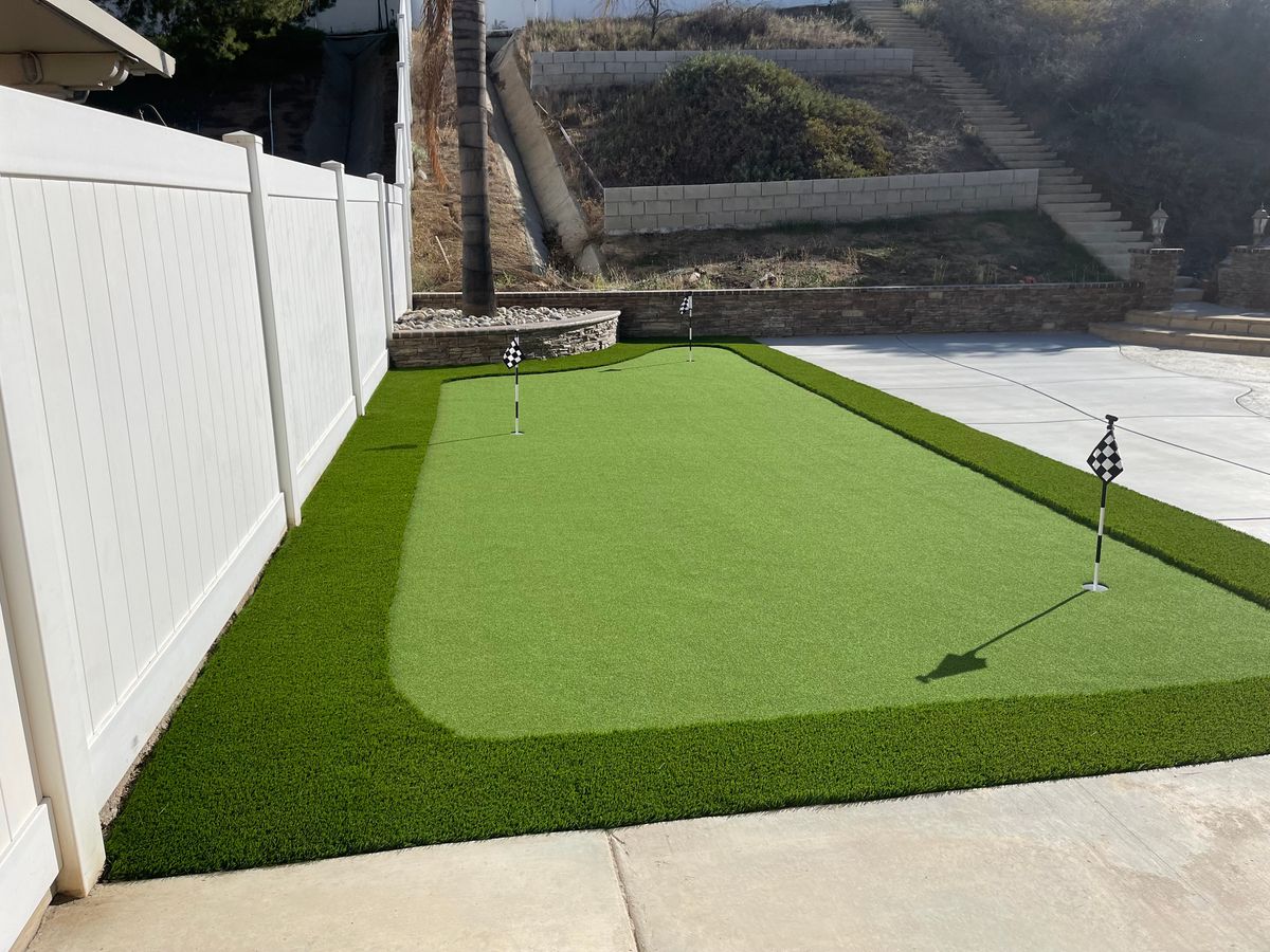 Artificial Turf Installation for Aidan Jade Landscaping in Riverside County, CA