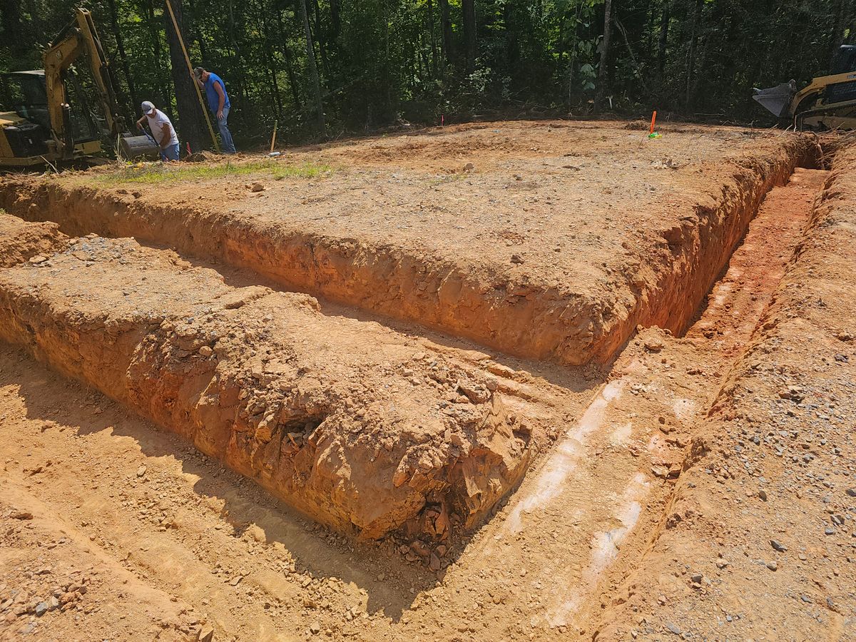 Footings for Walker Excavation in Tazewell, TN