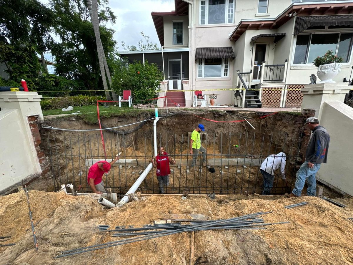 Site Preparation for All Phases Decorative Concrete in Sebring, FL