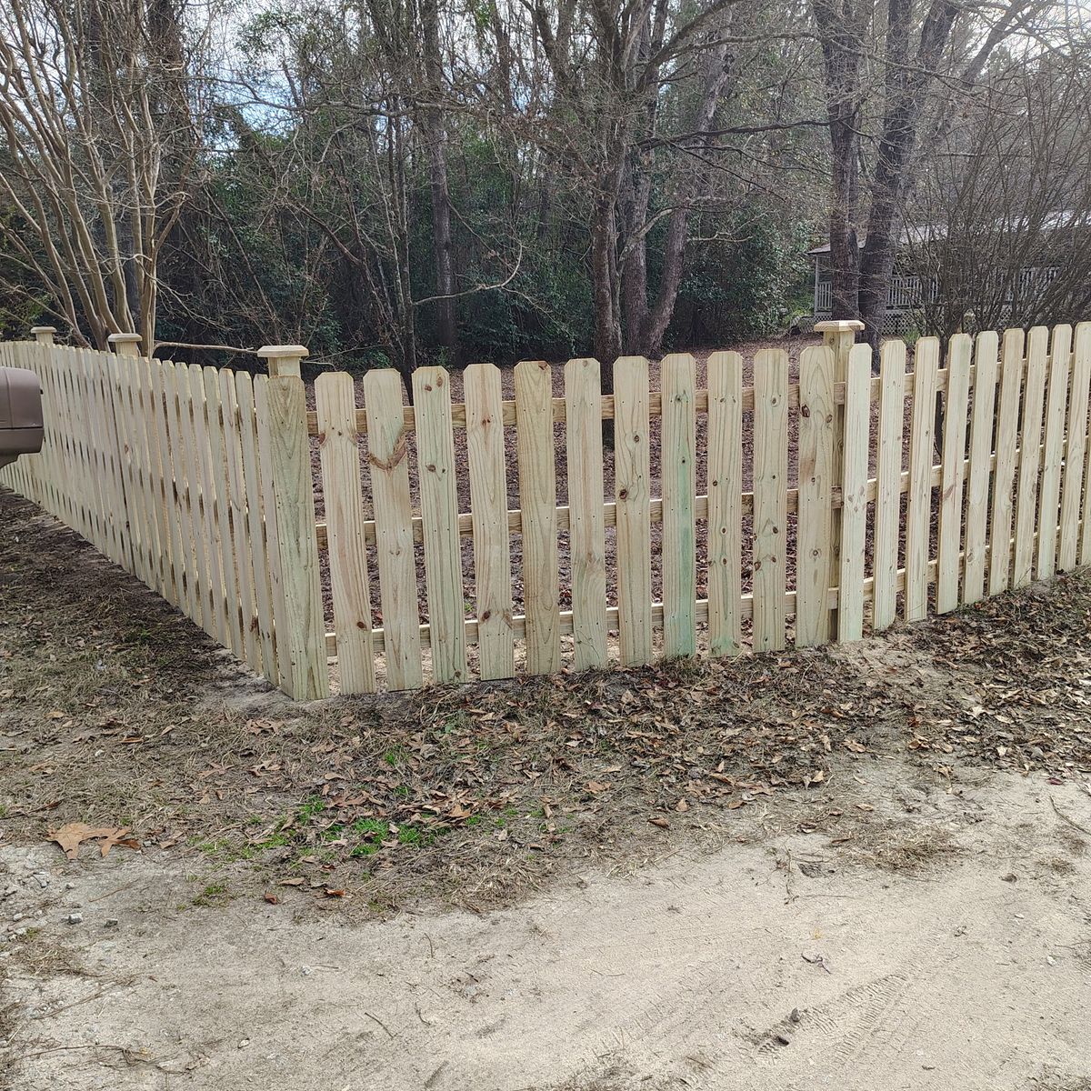 Wood Fence Installation for JB Nealy Fence in Elgin, SC