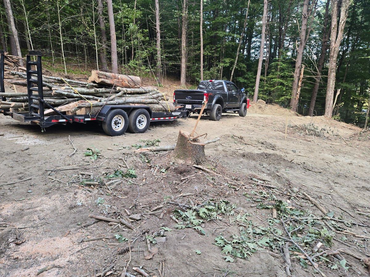 Site Preparation for MJS Excavating in Hardwick, MA