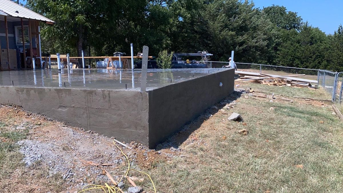 Foundation Installation for JPS Concrete in Denton, Texas