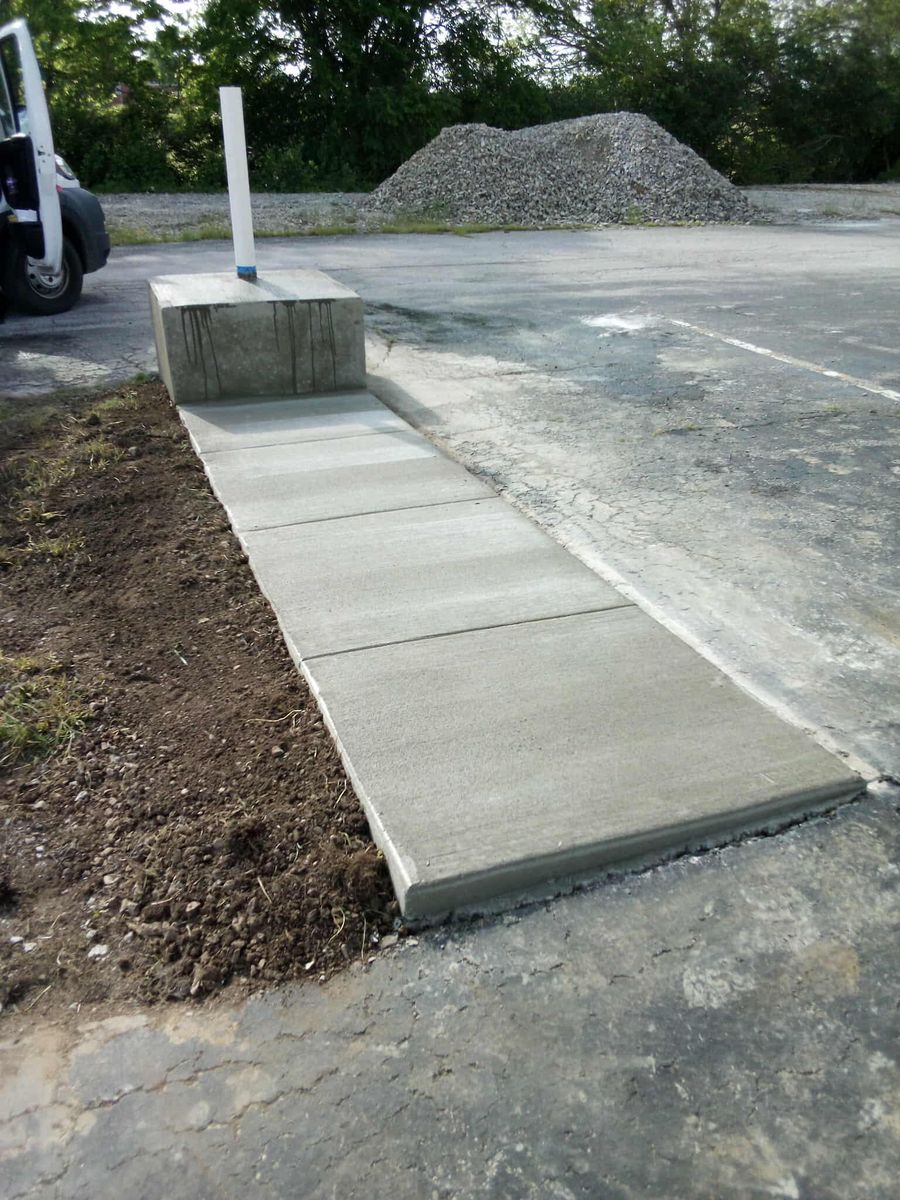 Concrete Work for Frontline Roofing & Home Services in Shelbyville, KY