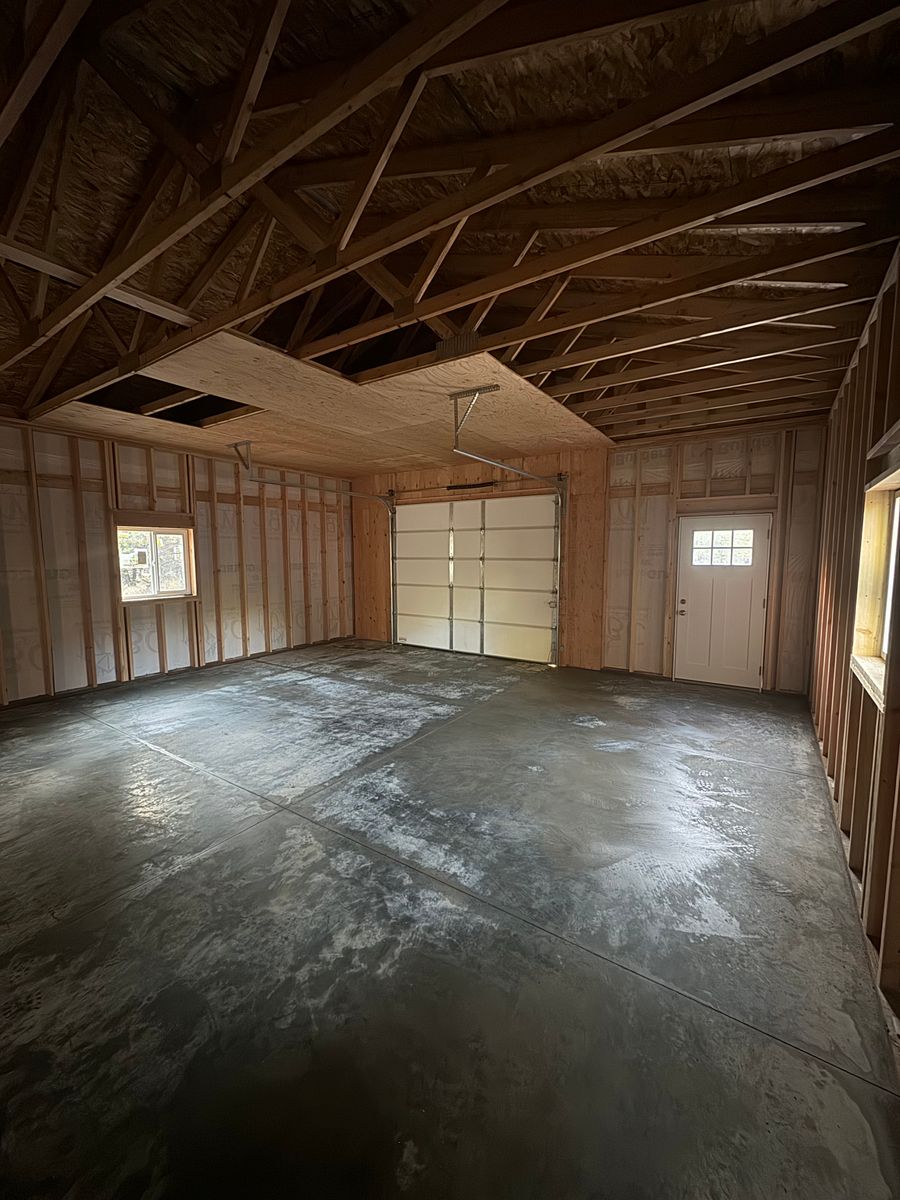 Garage/ Shop Construction for Rocky Mountain Shed Builders in Whitefish, MT