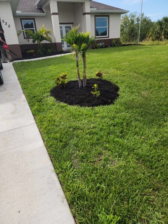 Mulch Installation for Southern Pride Turf Scapes in Lehigh Acres, FL