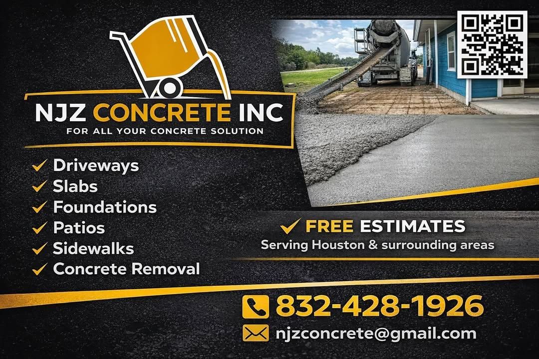Sidewalk Installation for NJZ Concrete in Houston, TX