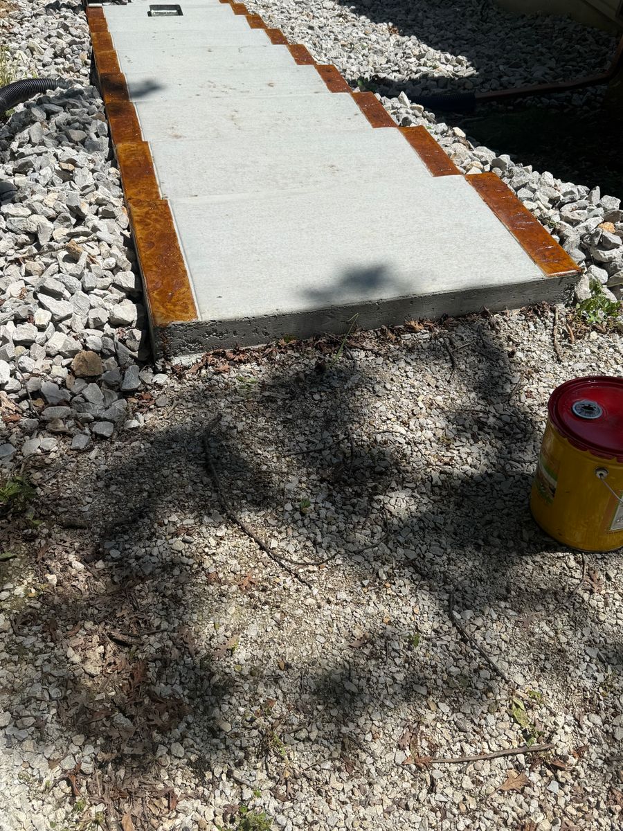Stamped Concrete Installation for Immaculate Concrete and Construction in Troy, IL