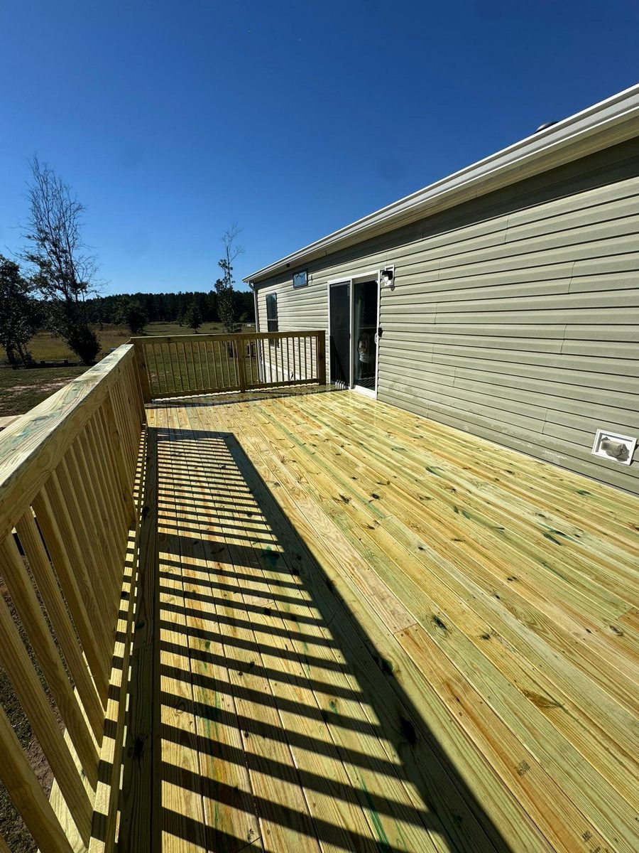 Deck and Patio Installation for C&G Fencing and Outdoor Services in Pensacola, FL