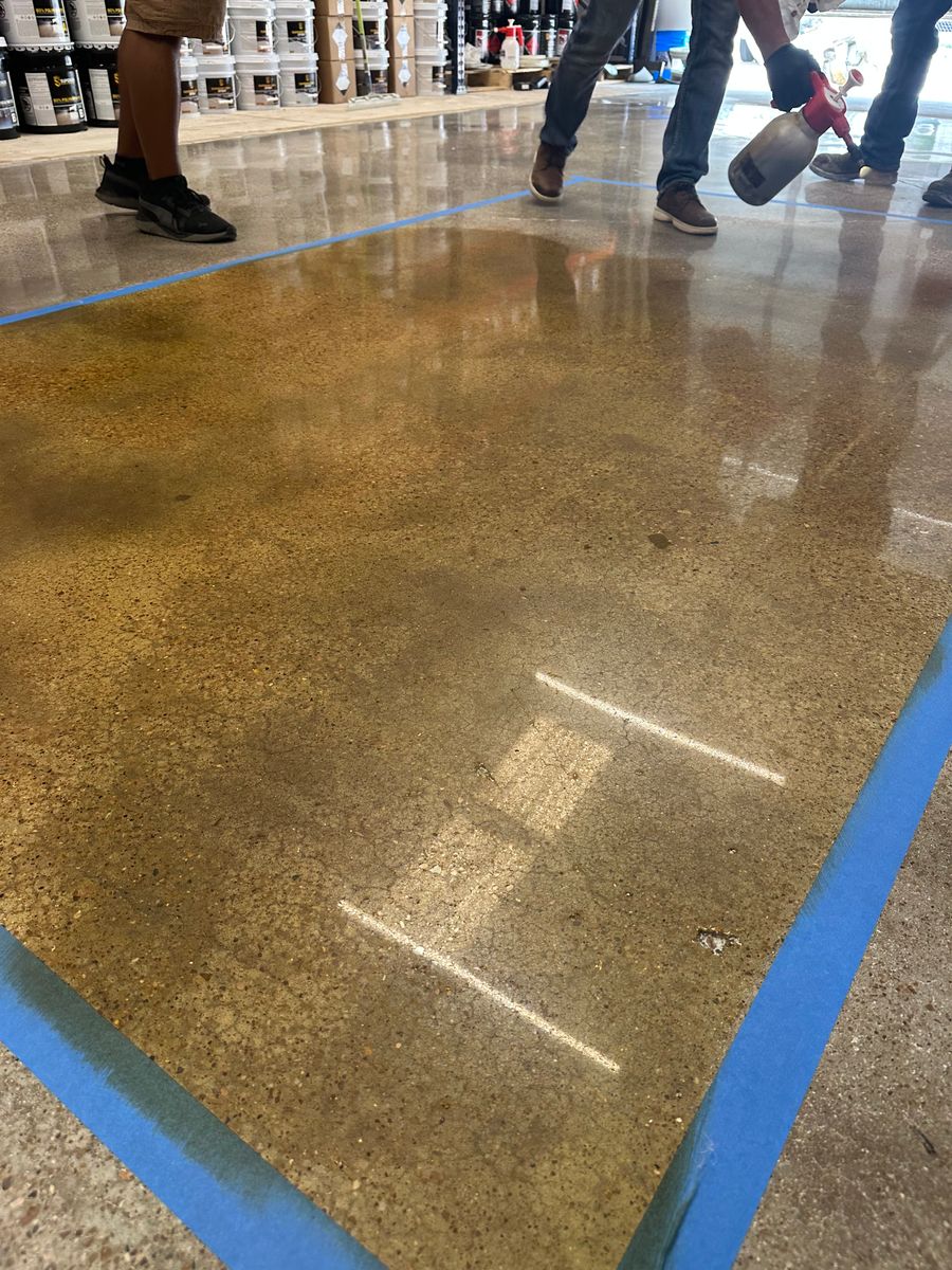 Concrete Resurfacing for Texas Curb N Borders in Houston, TX