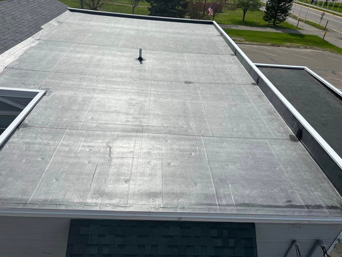 Low Slope EPDM Roofing Installation for Patriot Roofing Plus LLC in Pequot Lakes, MN