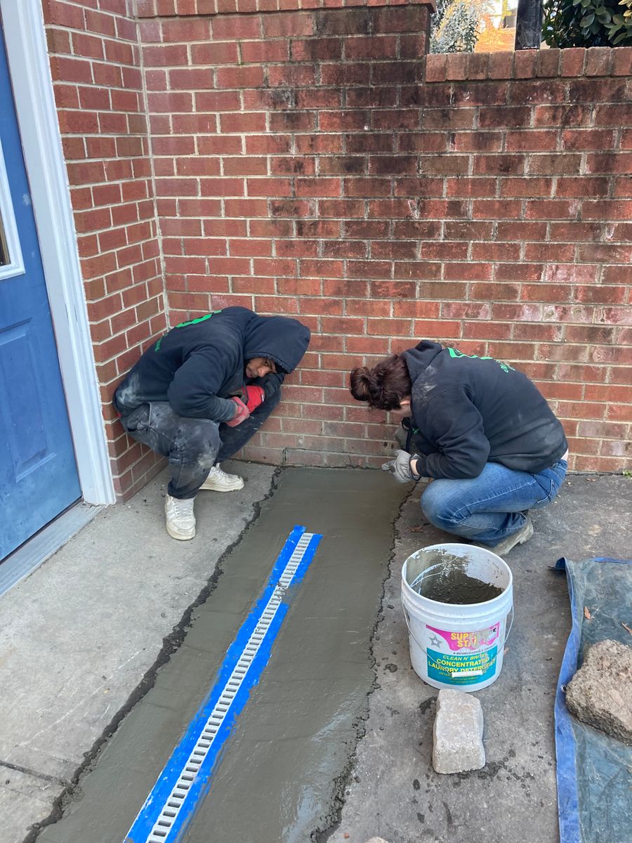 French Drains for Mr Greens Landscaping in Chesterfield, VA