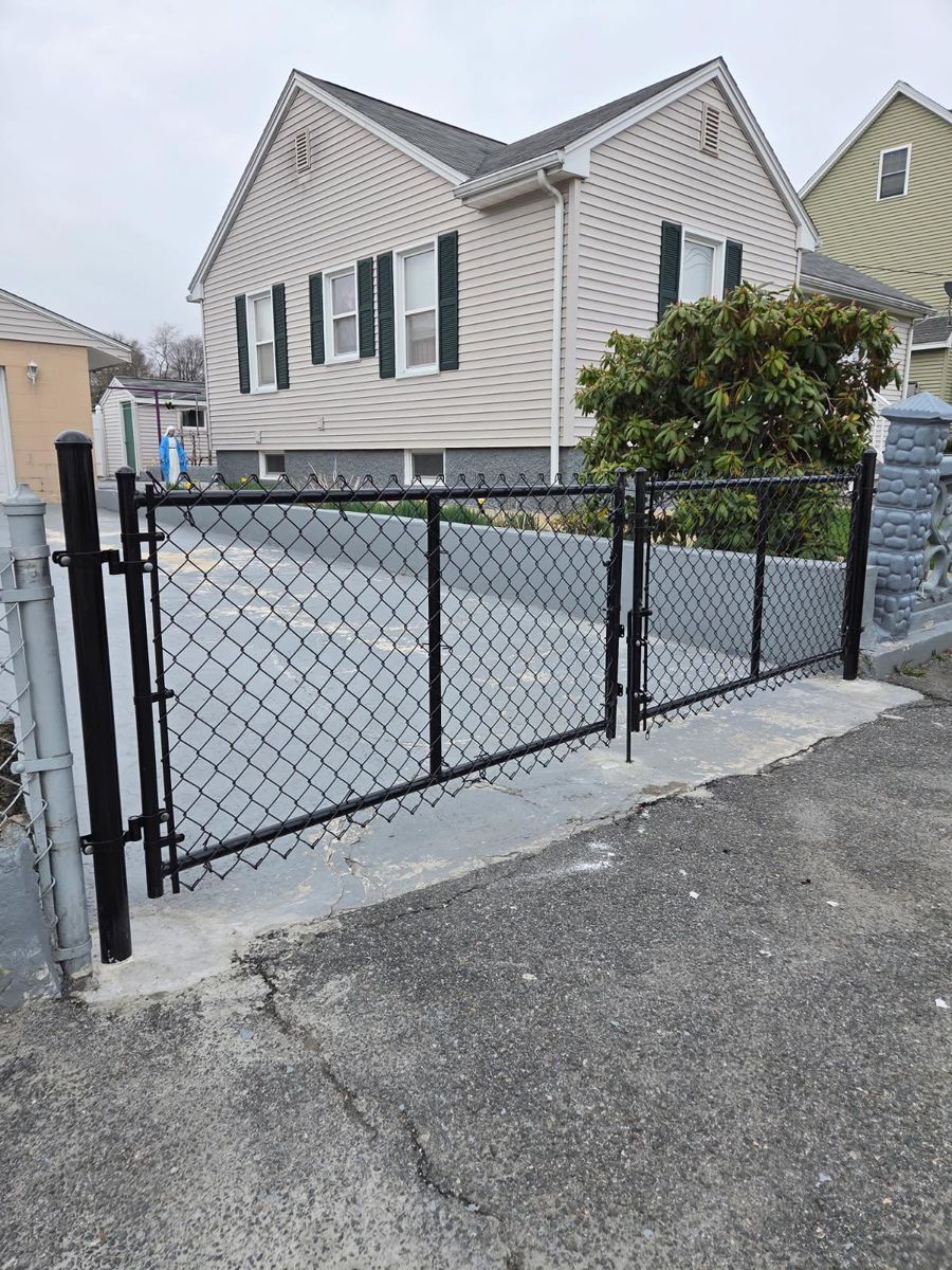 Chain-Link Fencing Installation for Azorean Fence in Peabody, MA