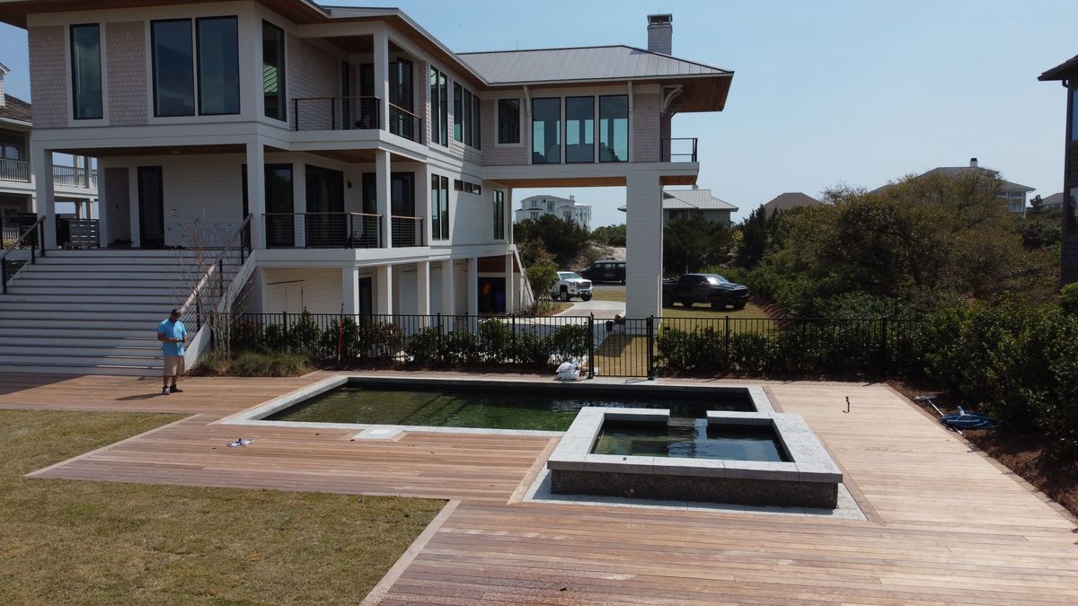 Stamped Concrete for Rock Solid Custom Concrete in Wilmington, NC