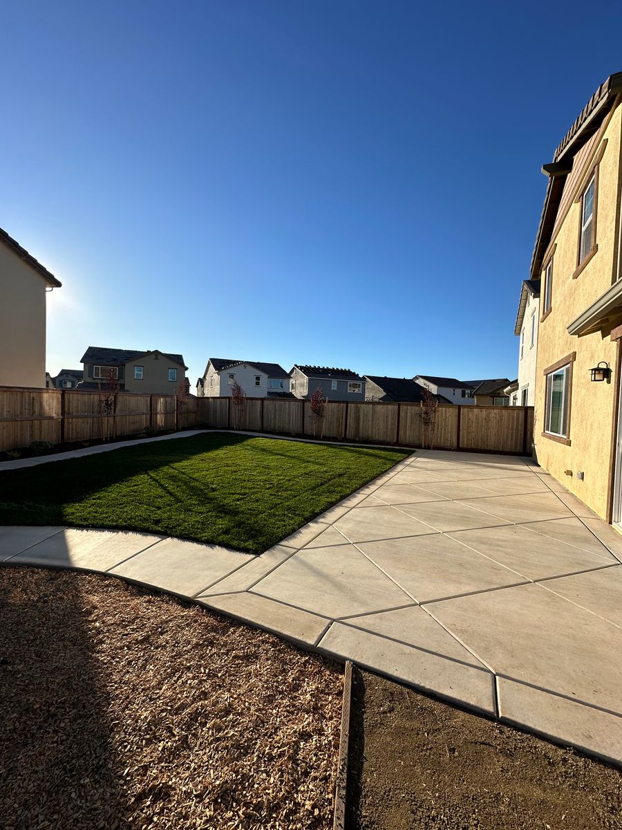 Concrete installation for Diamond Landscape & Hardscape in Diamond Springs, CA