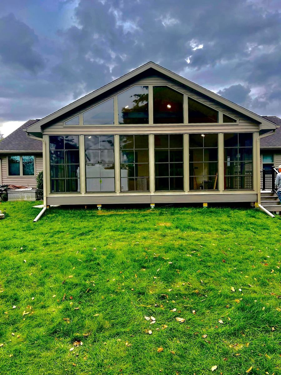 3 season sunroom for Tru Frame Outdoor Structures in Menasha, WI