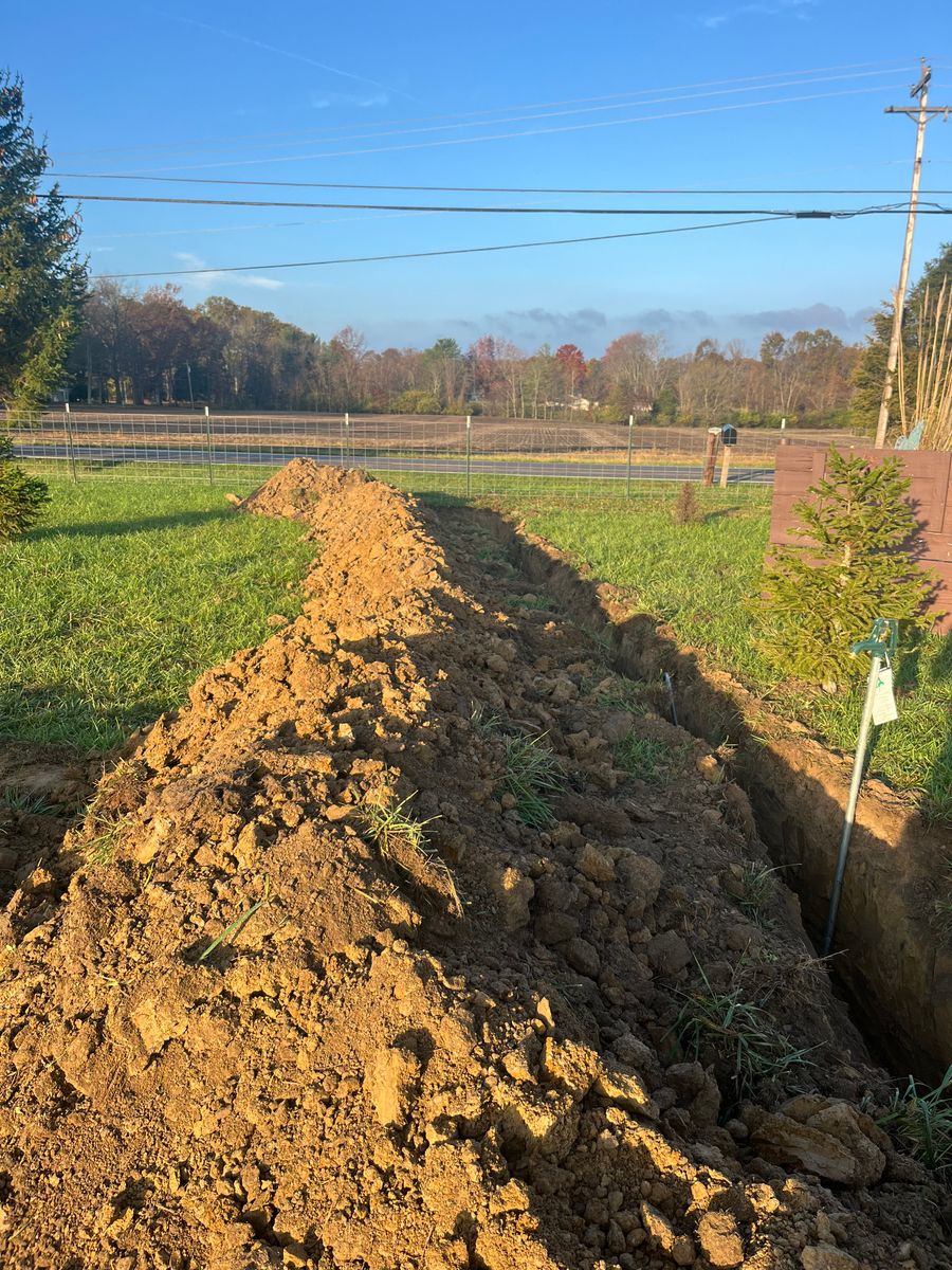 Trenching and Drainage for Procraft Excavation Services in New Richmond, OH