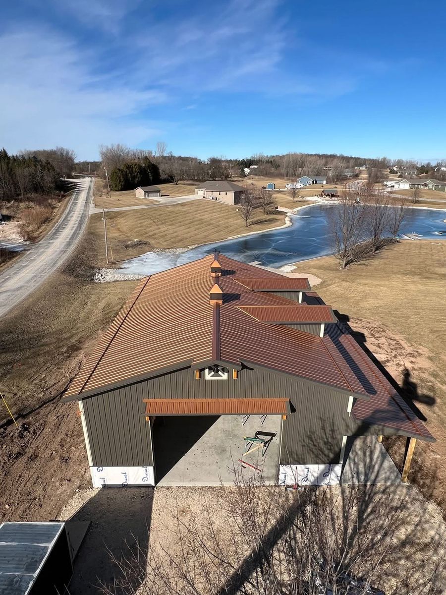 Pole Barn Construction for Lake Ridge Construction LLC in Kiel, WI