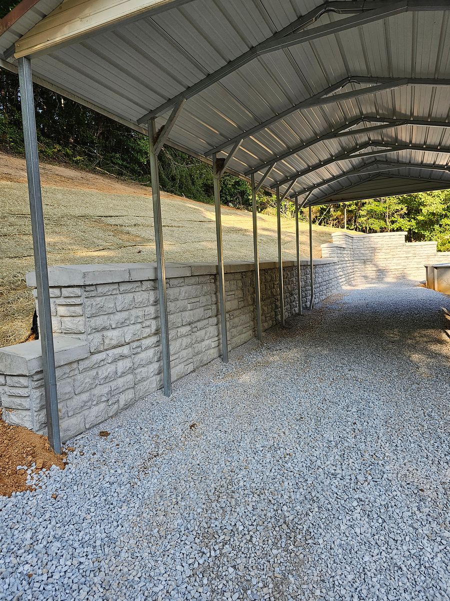 Retaining Walls for Walker Excavation in Tazewell, TN