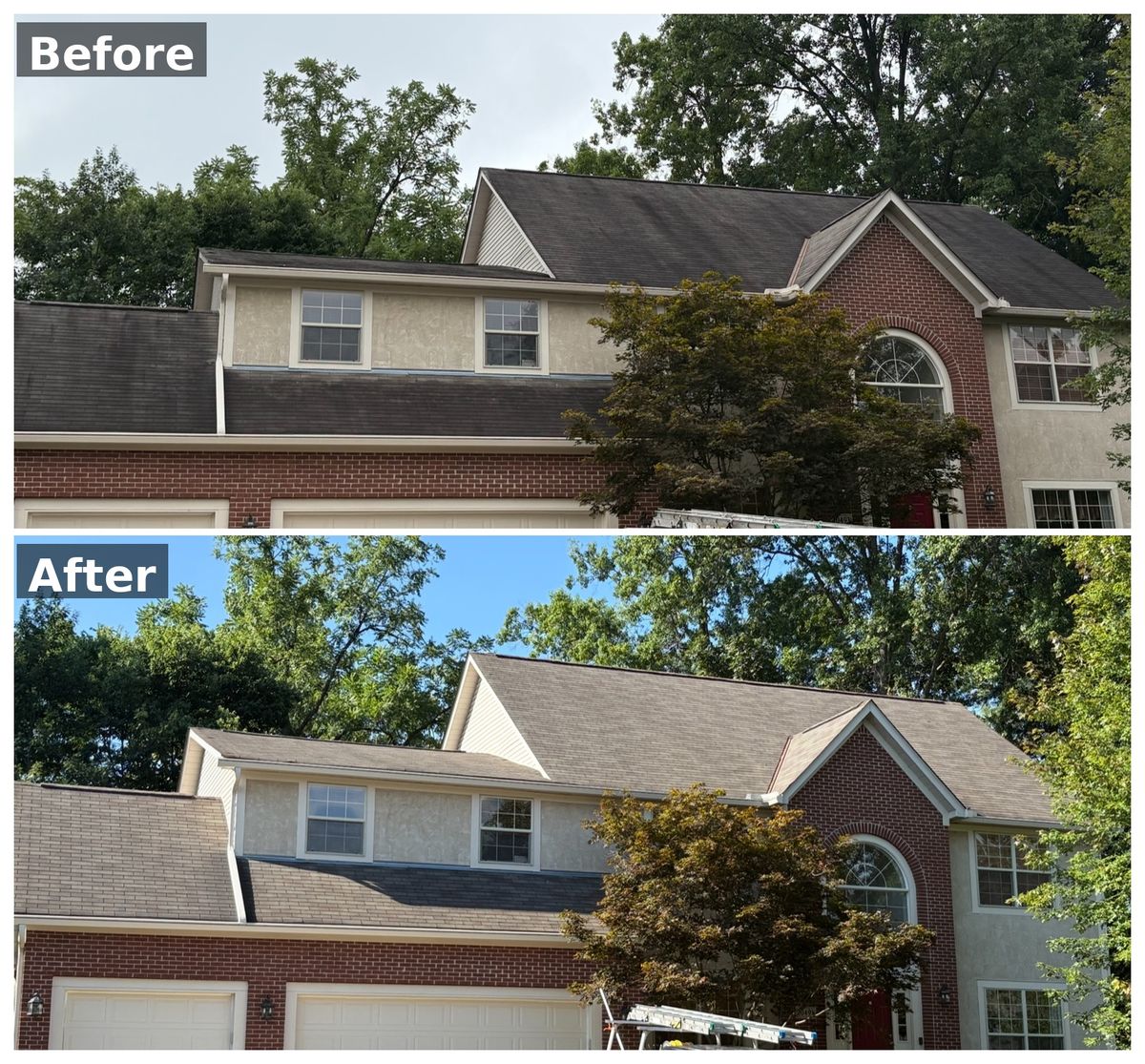 House Wash / Soft Wash / Power Wash for Buckeye Roof Rejuvenate in Columbus, Ohio