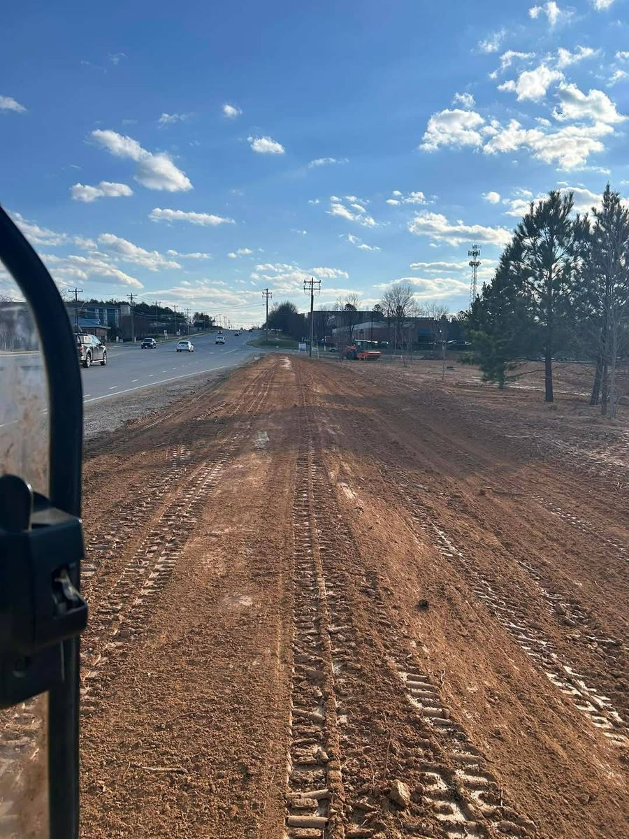 Leveling for CST Dirt Solutions in Rowan, NC