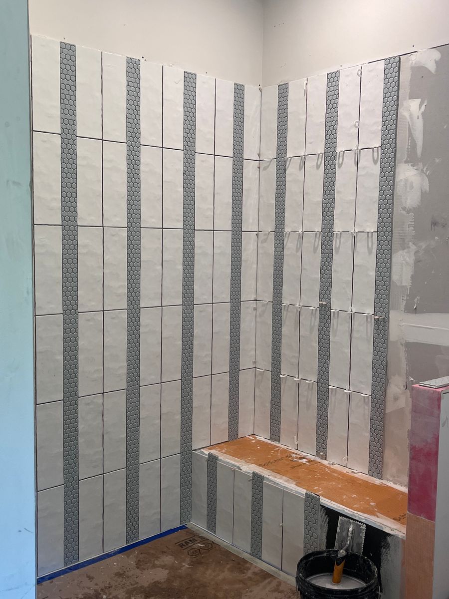 Custom tile work for RAL Construction LLC in Lee County, AL