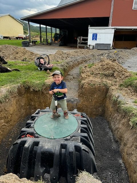 Septic Tank Installation for First Class Construction in Centre Hall, PA