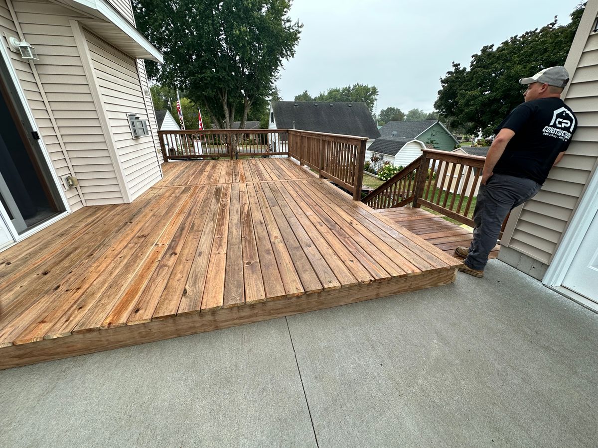 Decks for C.P. Construction in Argyle, WI