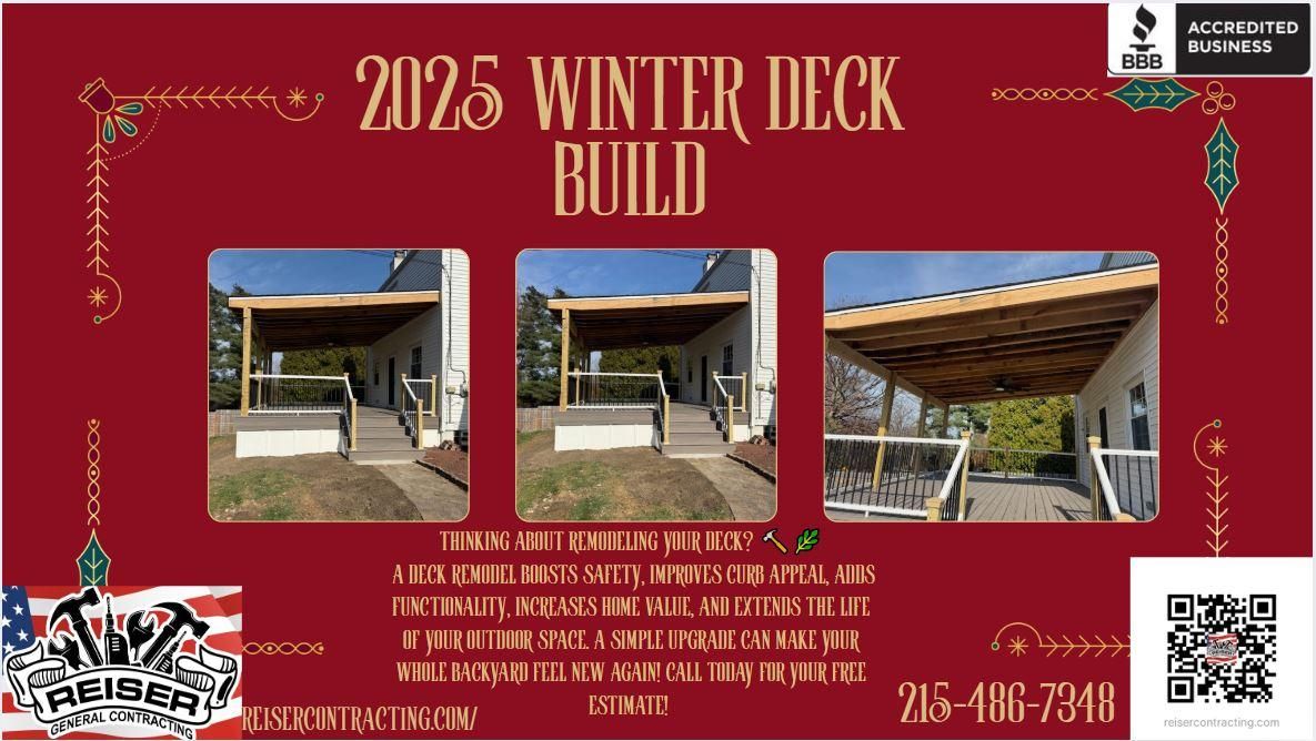 Decks for Reiser General Contracting in Fairless Hills, PA