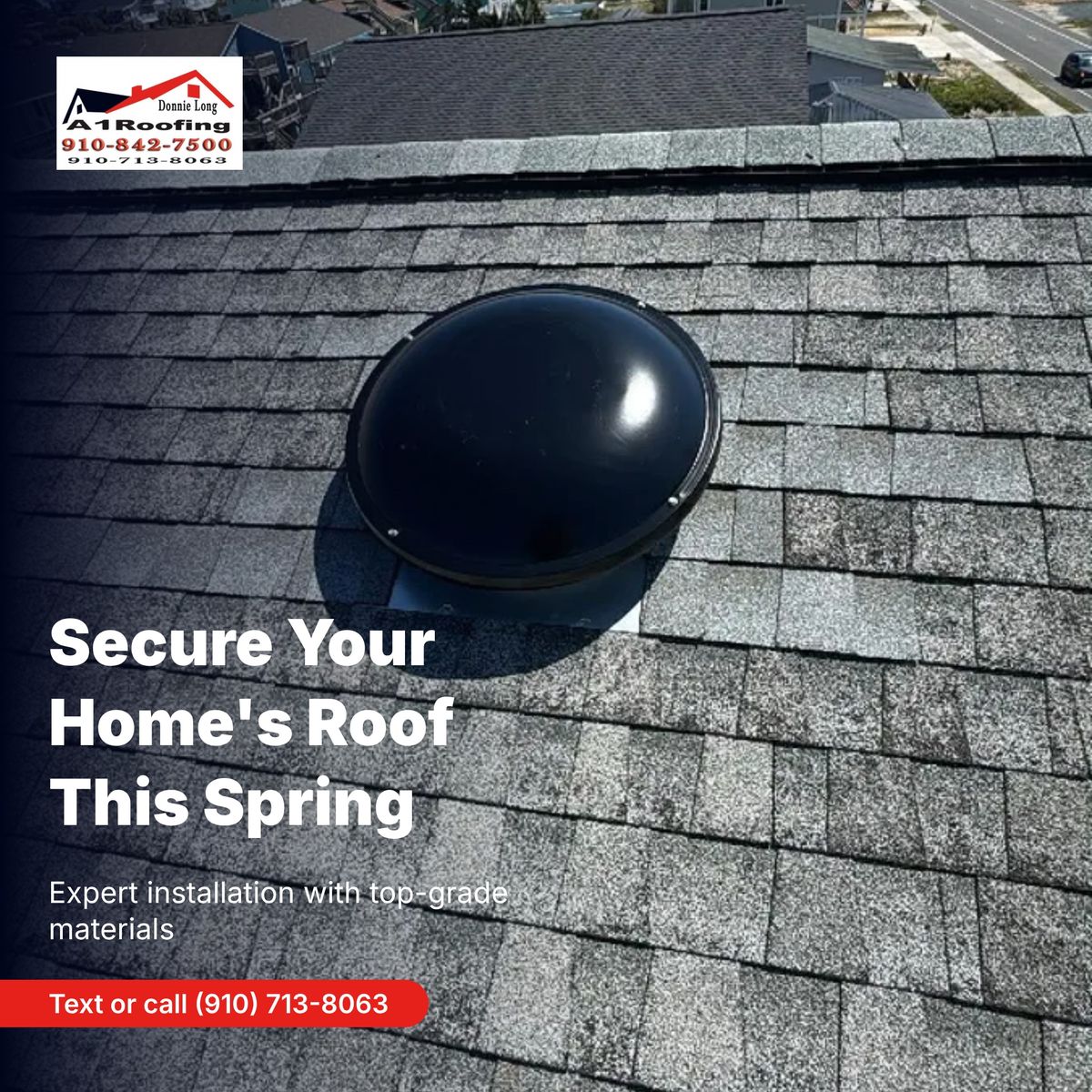 Roofing Installation for A1 Roofing in Brunswick County, NC