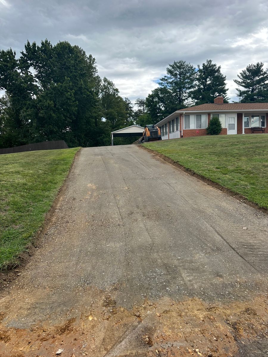 Grading for James R Carter Paving in Roanoke, VA