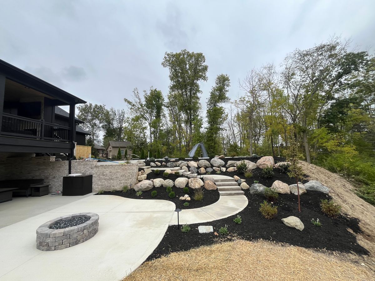 Hardscape Installation for Shaw Landscape and Design in Greenfield, IN