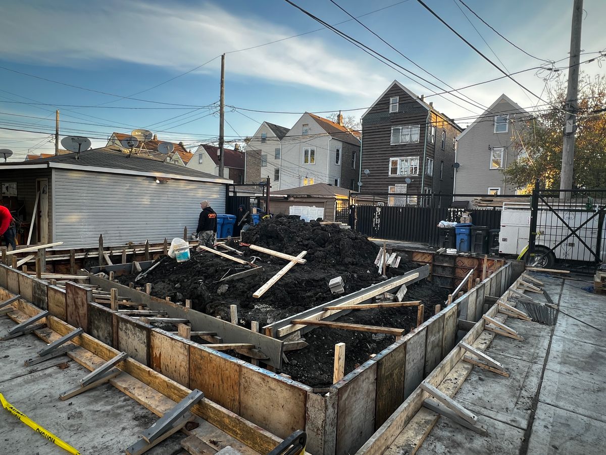 Foundation & Excavation for Onyx Concrete Contractors in Chicago, IL