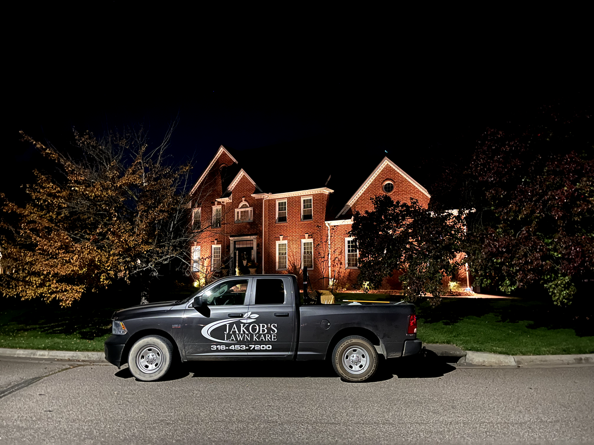 Landscape Lighting for Jakob’s Lawn Kare in Wichita, KS