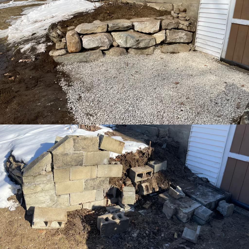 Retaining Wall Construction for Witt Excavating and Equipment in Hudson, NH