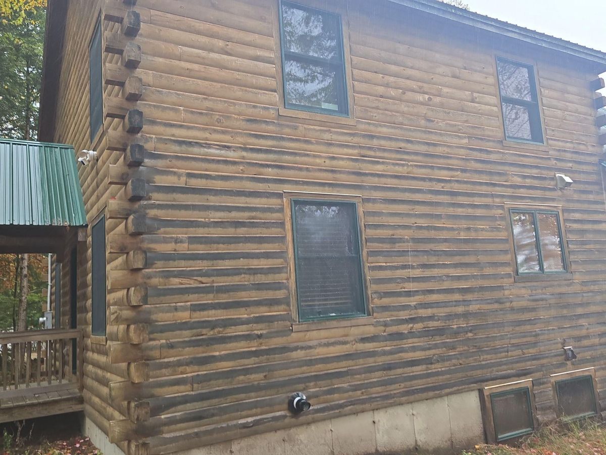 Cedar and Log Home Stain Refinishing for Jalbert Contracting LLC in Alton, NH