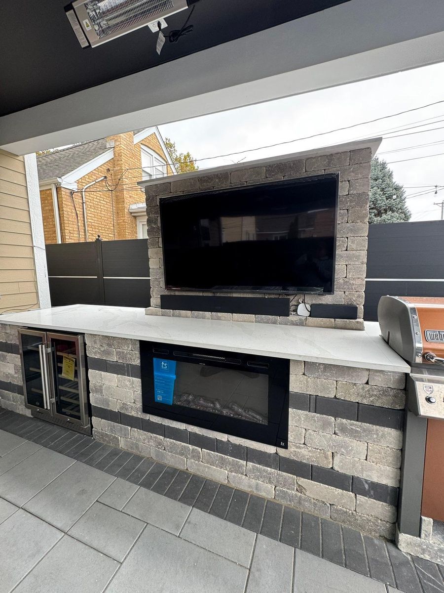 Fireplace Installation for Alvarez Pavingstone INC. in Lyons, IL