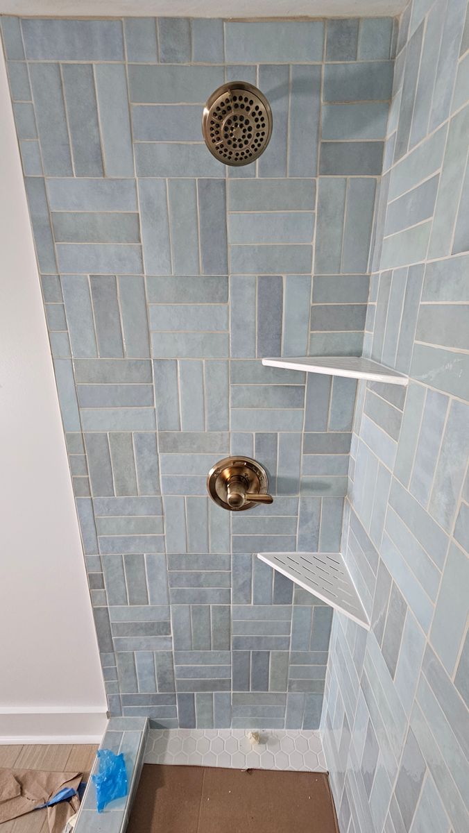 Custom Shower Tiling for Fulford Carpet and Tile in Holden Beach, NC