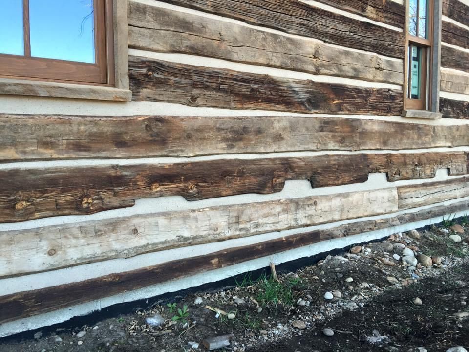 Log Home Chinking for True Blue Logworks LLC in Corvallis, MT