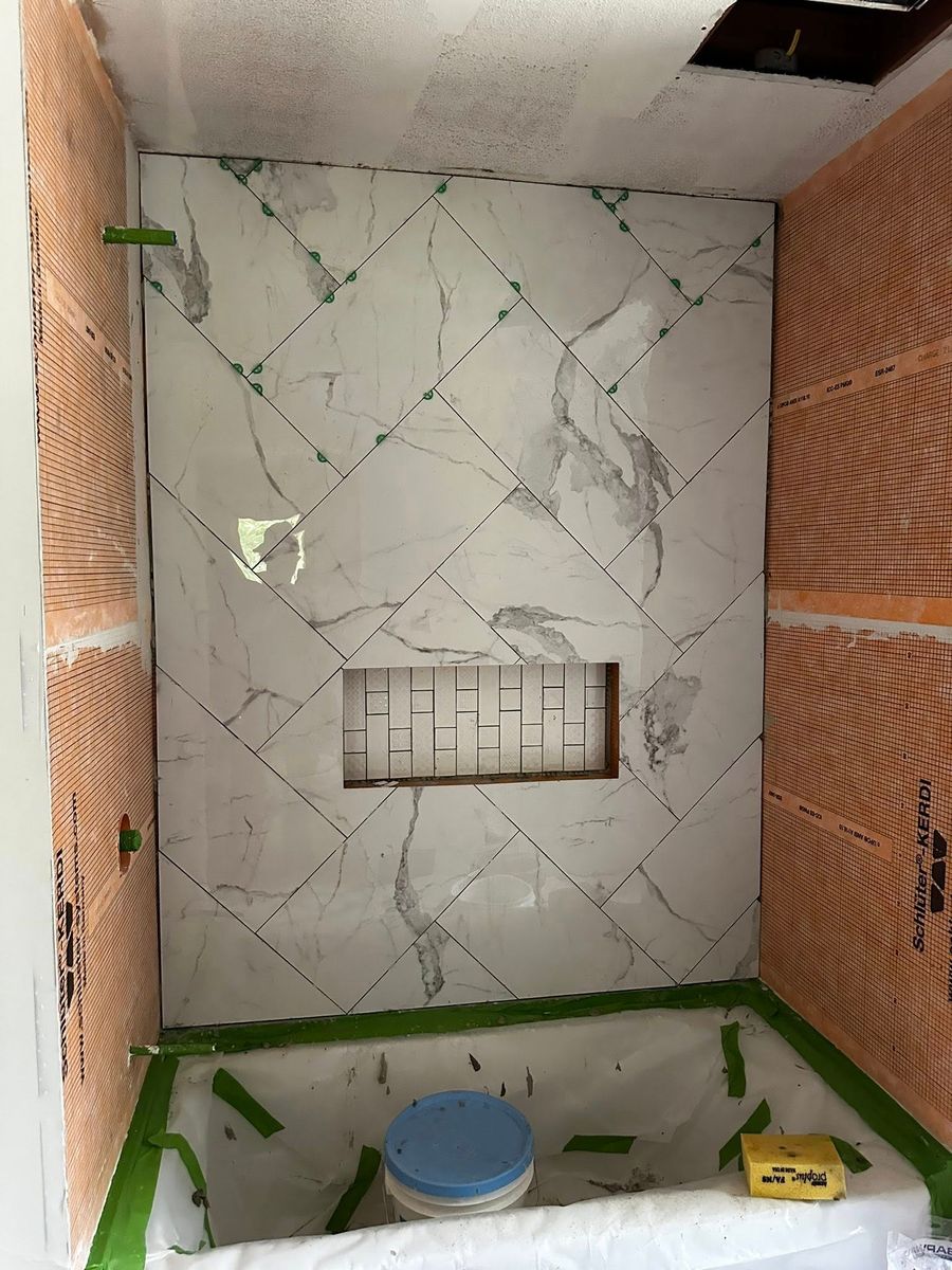 Tiling for Owens Upgrades LLC in Waynesville, MO