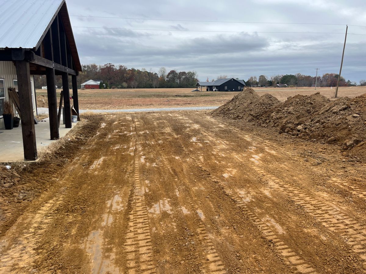 Excavation for Collins Constructors in Fyffe, AL