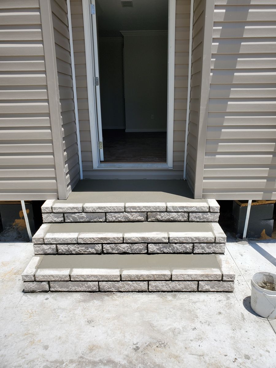 Stair Design & Installation for Clark Masonry in Lake County, FL