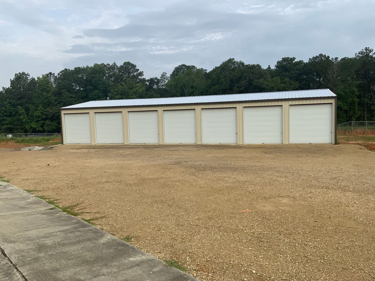 Storage facilities for Broadway & McMullen Construction in Hattiesburg, MS