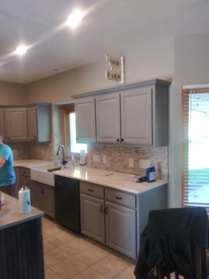 Kitchen and Cabinet Refinishing for Bittner Painting in Omaha, NE