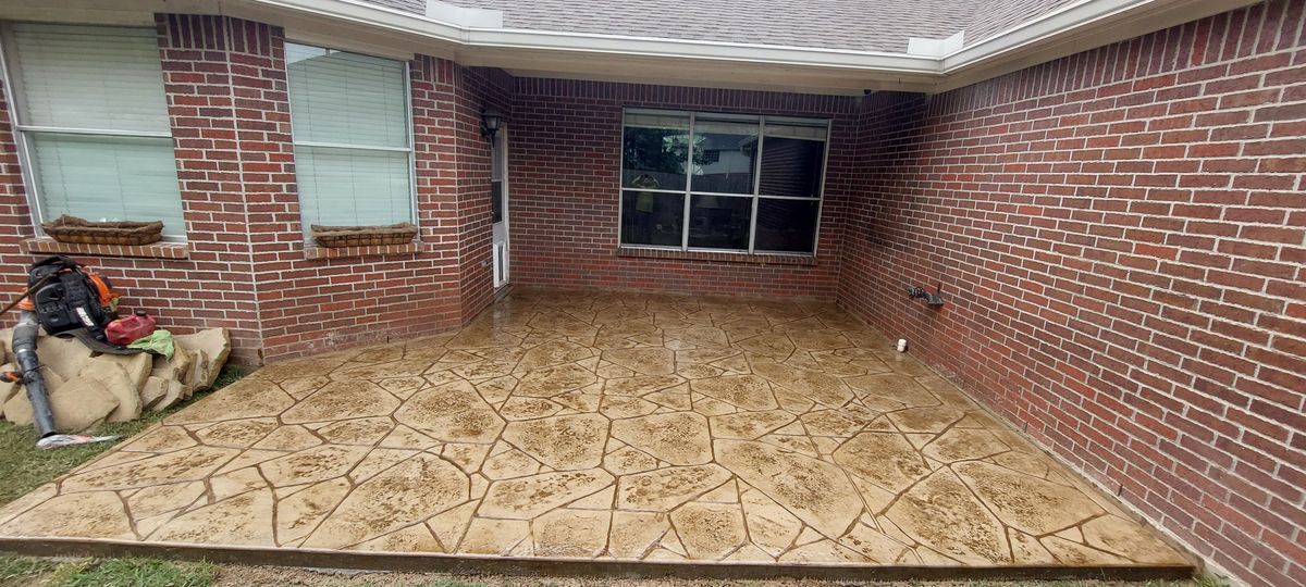 Stamped Concrete for Slabs on Grade - Concrete Specialist in Spring, TX
