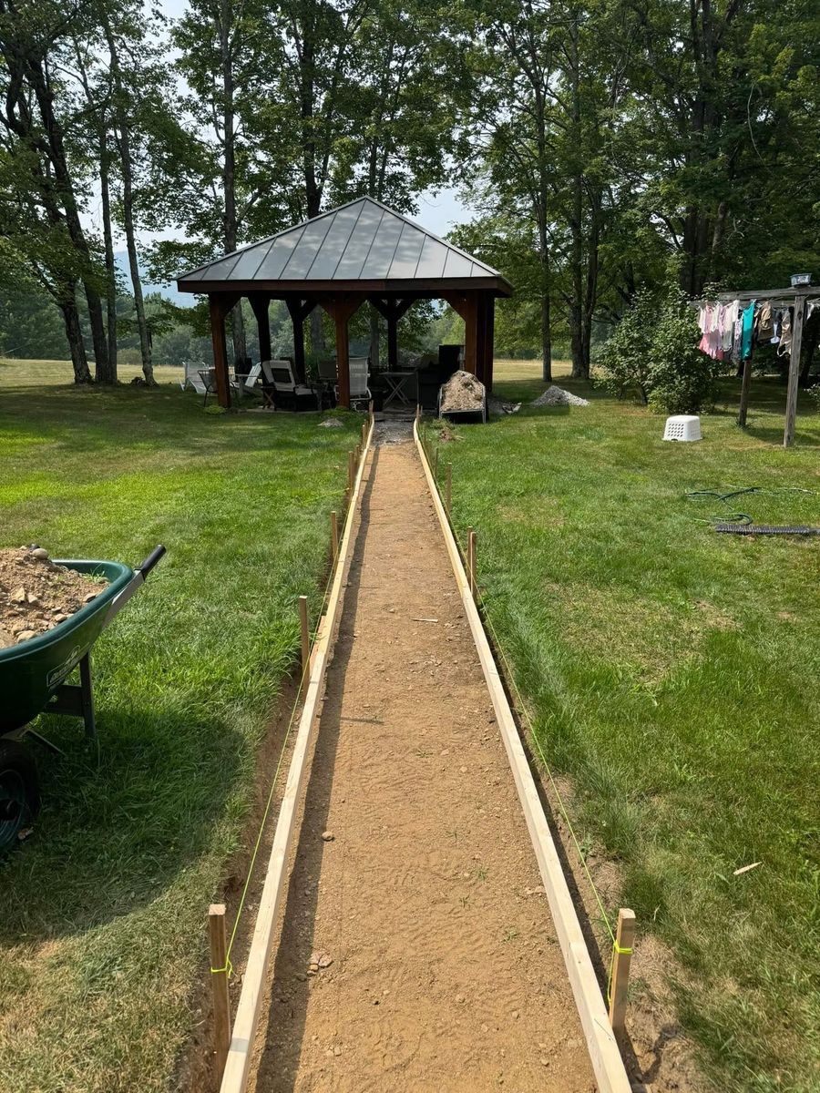 Concrete Walkways for Jack Of All Blades in Windsor County, VT