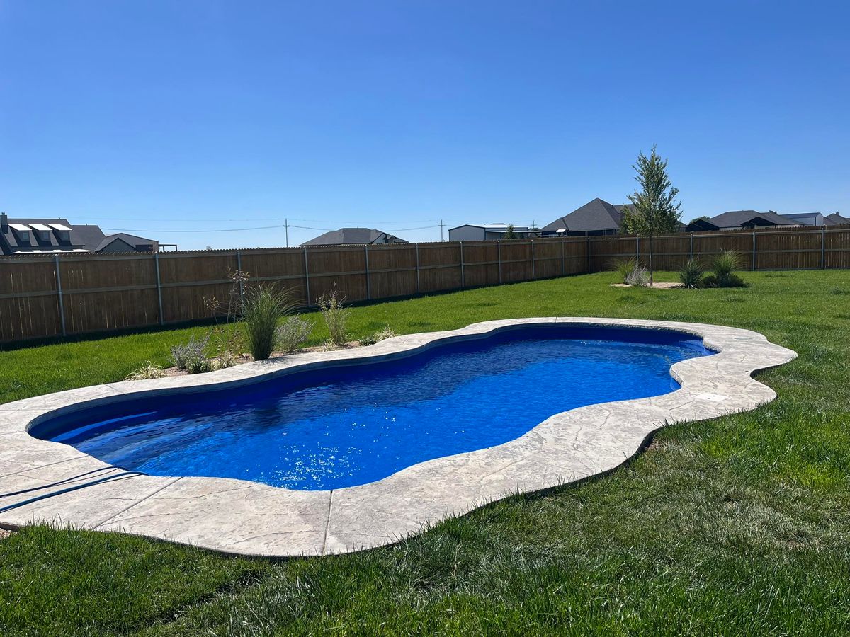Pool Deck Paving for Cole Landscaping & Pools, LLC in Amarillo, TX